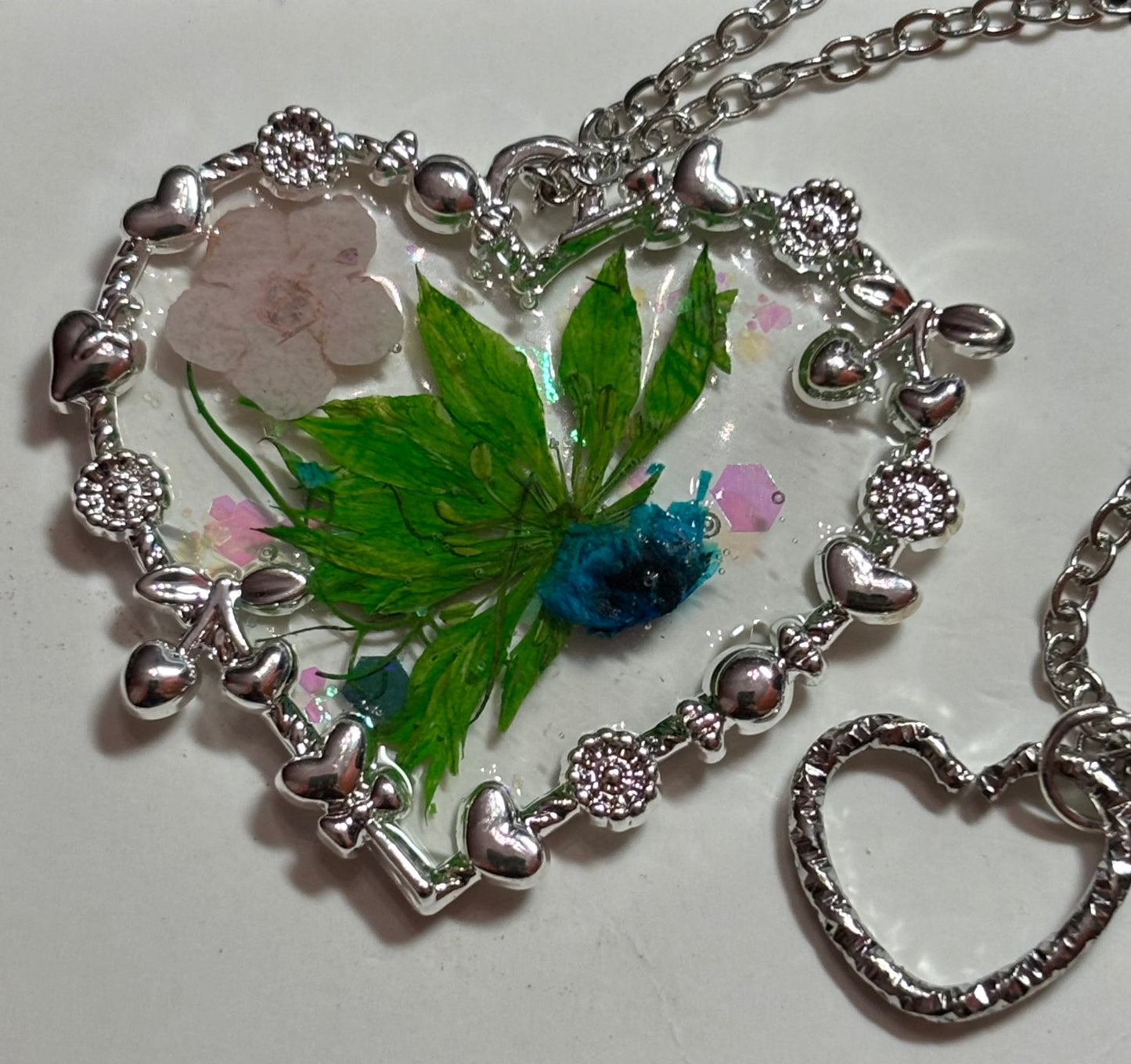 Dried flower necklace