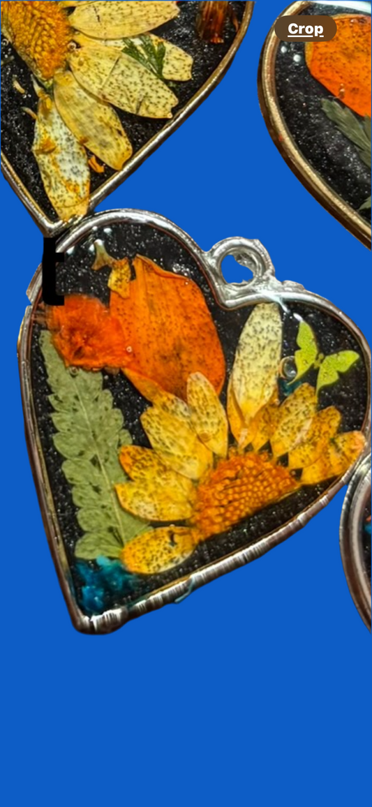 Dried flower necklace