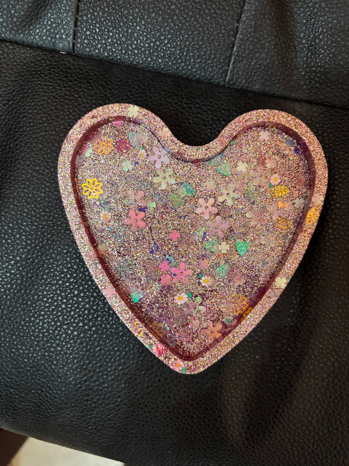 Heart jewelry tray