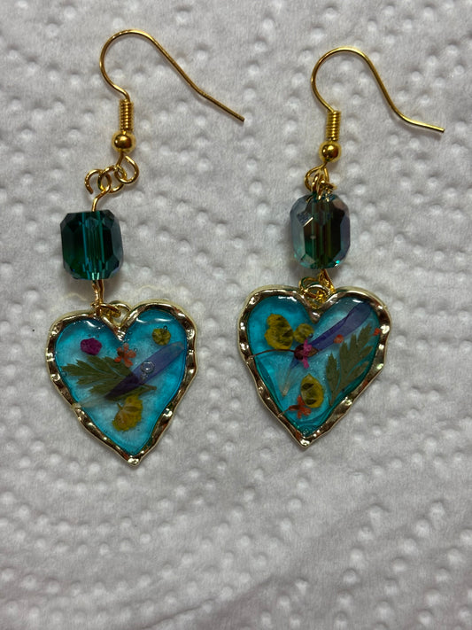 Dried flower hearts