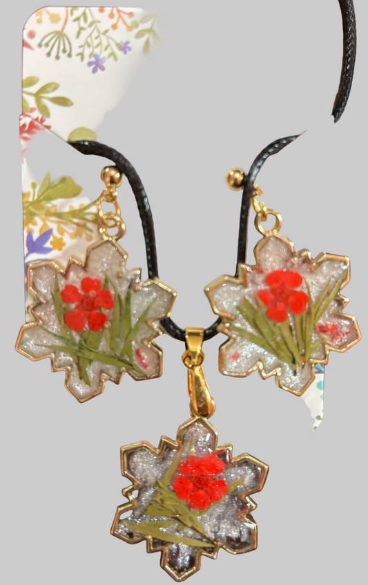 Christmas snow flake set