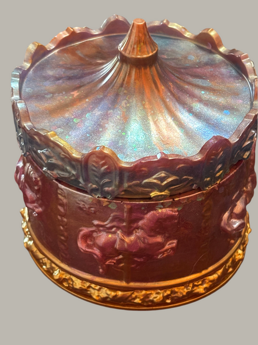 Carousel horse jewelry box or decor